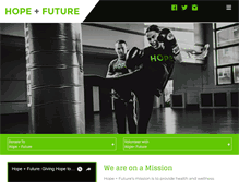 Tablet Screenshot of hope-future.us